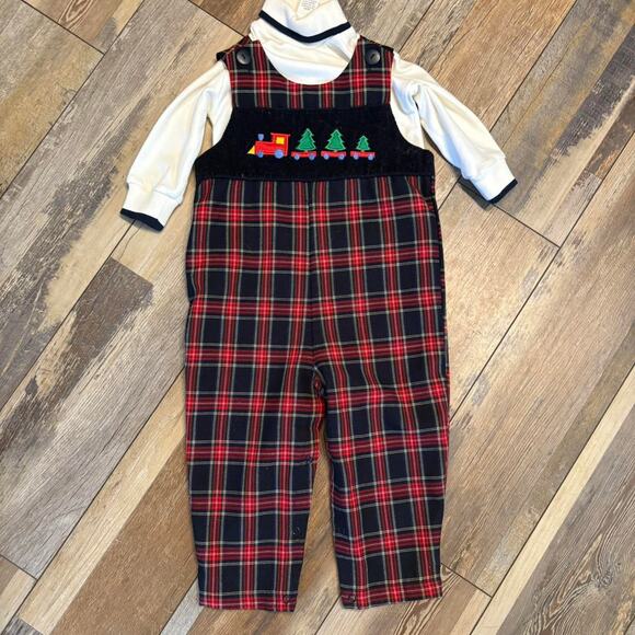 90s red and black plaid Christmas Outfit| Romper Holiday Y2k - Picture 1 of 4